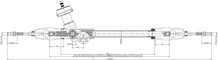 Autoteile großhandel Hamburg - Servolenkungsgetriebe gz811a6201 J88NJ4101 HYUNDAI/KIA