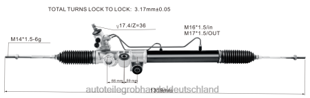 Autoteile großhandel Deutschland - Servolenkungsgetriebe 8-97943521-0 J88NJ3945 ISUZU