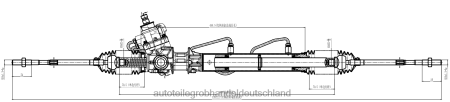 Autoteile großhandel Köln - Servolenkungsgetriebe 49200-44u05 J88NJ3919 NISSAN