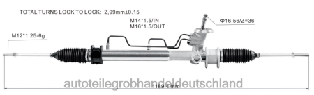 Autoteile großhandel Köln - Servolenkungsstange pw891905 pw825852 J88NJ3989 PROTON/PERODUA