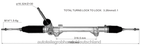 Autoteile großhandel - Servolenkungsstange 48001-8099r 480011626r J88NJ4144 RENAULT
