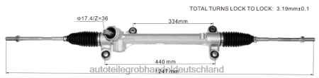 Autoteile großhandel Berlin - Servolenkungsgetriebe 45510-02490 J88NJ3780 TOYOTA