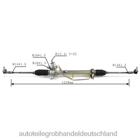 Autoteile großhandel Hamburg - Servolenkungsgetriebe 1h0422803a J88NJ2811 VOLKSWAGEN